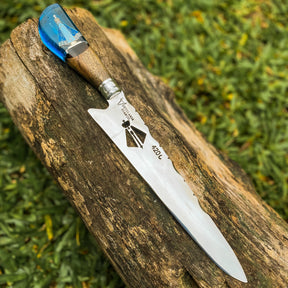 Faca Artesanal Personalizada p/ Churrasco Padroeira 10” – Edição Especial Colecionador
